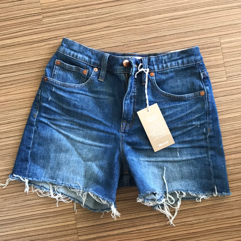 Madewell High Rose Denim Shorts (25, NWT)
